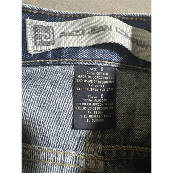 Vintage Paco Jeans Blue Carpenter Wide Leg Skater‎ Jeans Boys 8 Pocketed 24x24. - Picture 8 of 11